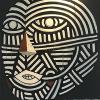 “Urban Mask – Approaching Forty.” 1985. 5 x 6 feet.  Mixed-media on canvas.

Collection: Alan & Lavonne Resnik